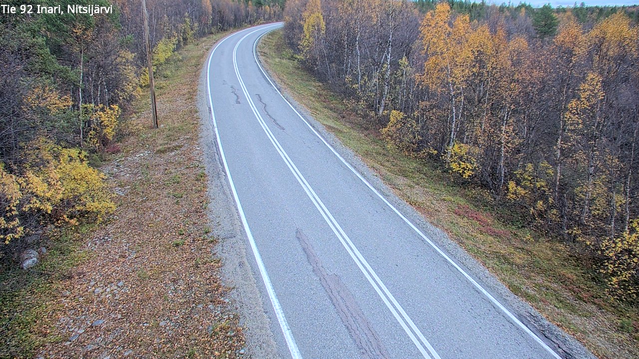Kelikamerat Kuva Tie 92 Inari, Nitsijärvi, Inari, Lappi