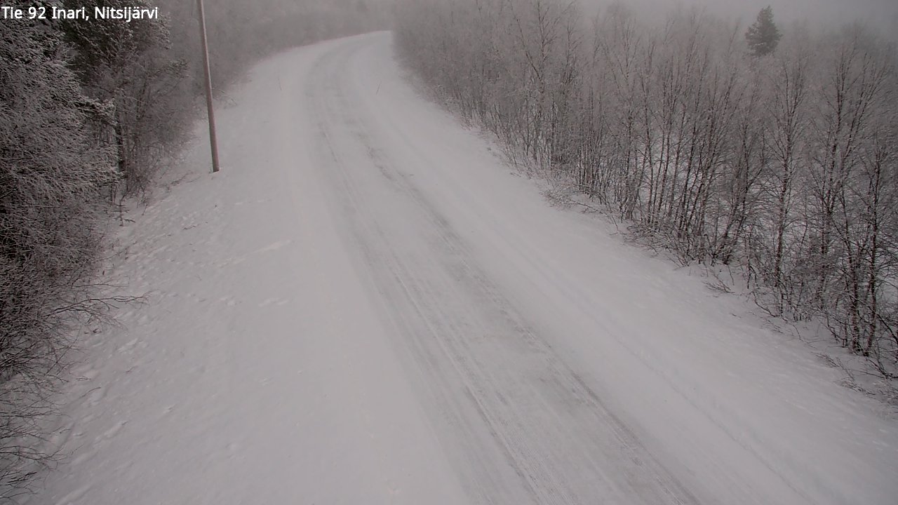 Kelikamerat Kuva Tie 92 Inari, Nitsijärvi, Inari, Lappi