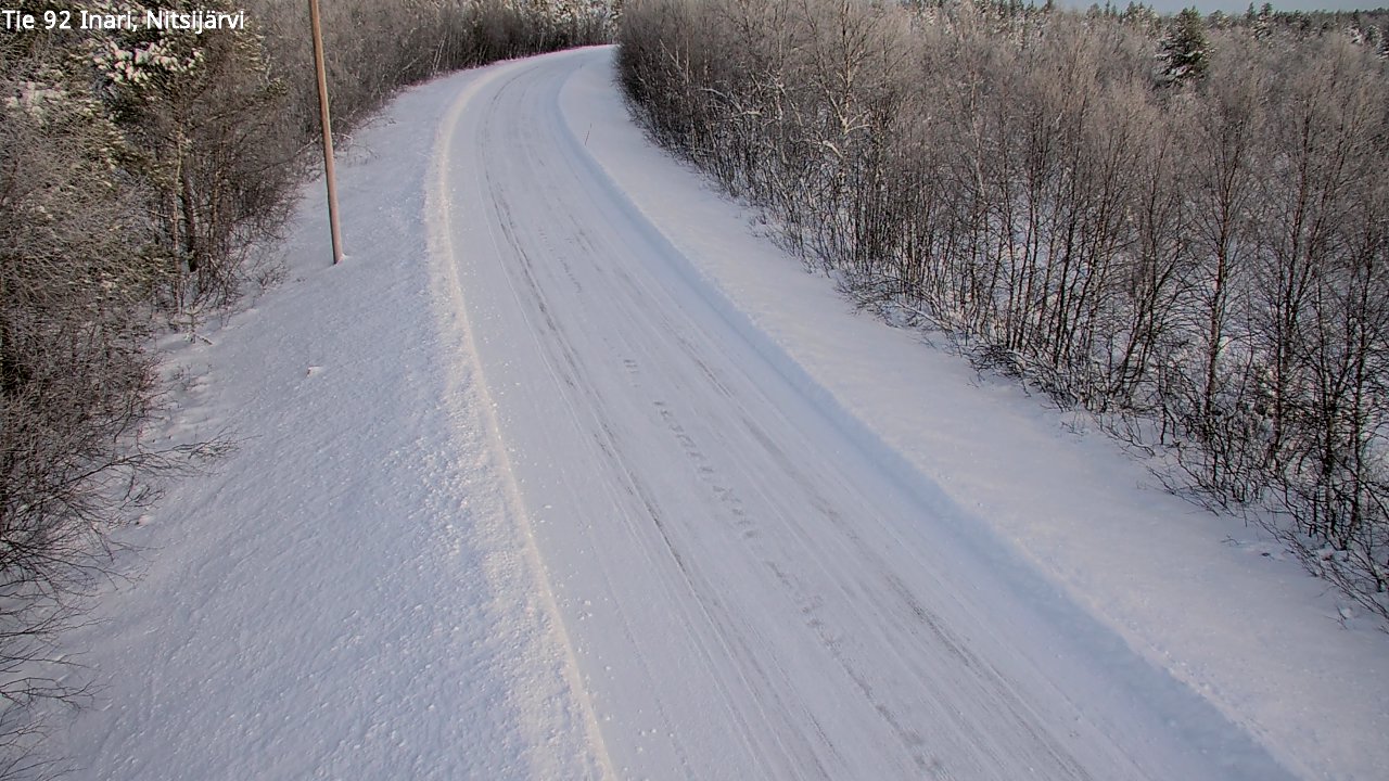 Weather Camera Image Road 92 Inari, Nitsijärvi, Inari, Lappi