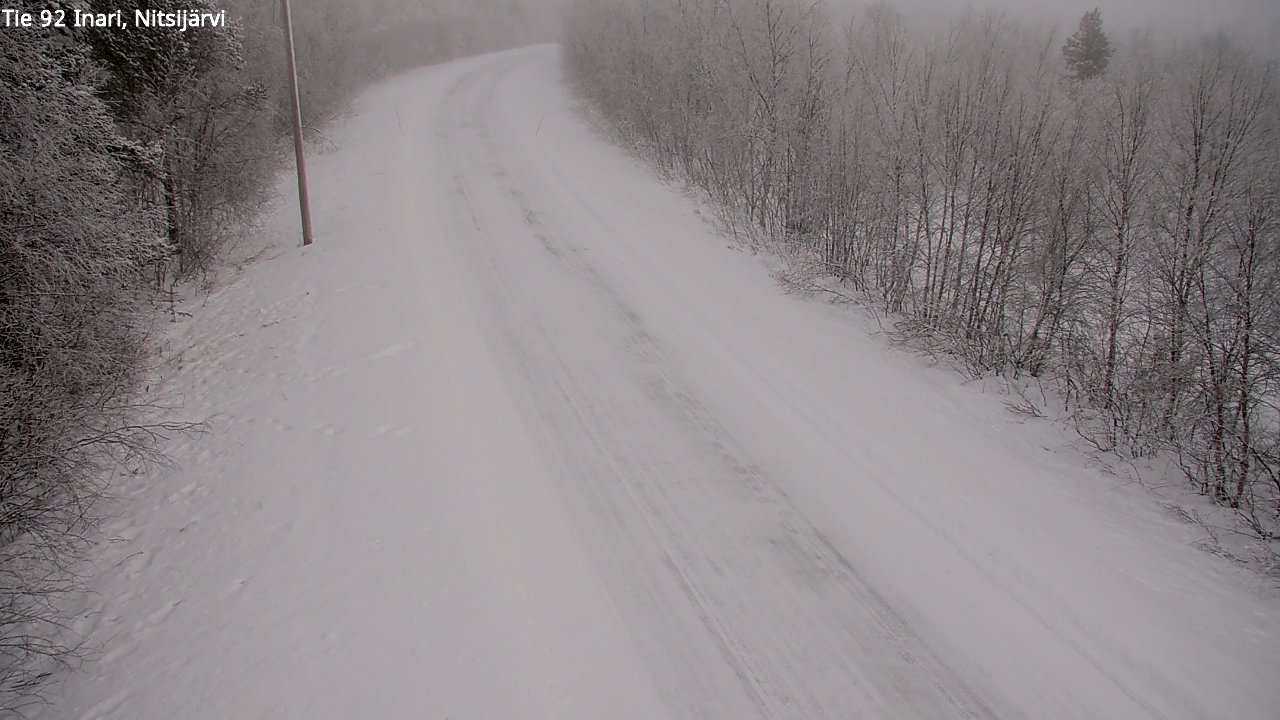 Kelikamerat Kuva Tie 92 Inari, Nitsijärvi, Inari, Lappi