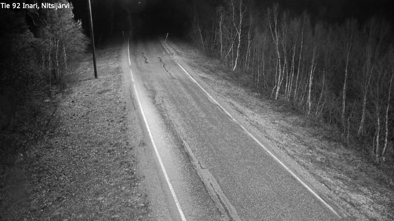 Kelikamerat Kuva Tie 92 Inari, Nitsijärvi, Inari, Lappi