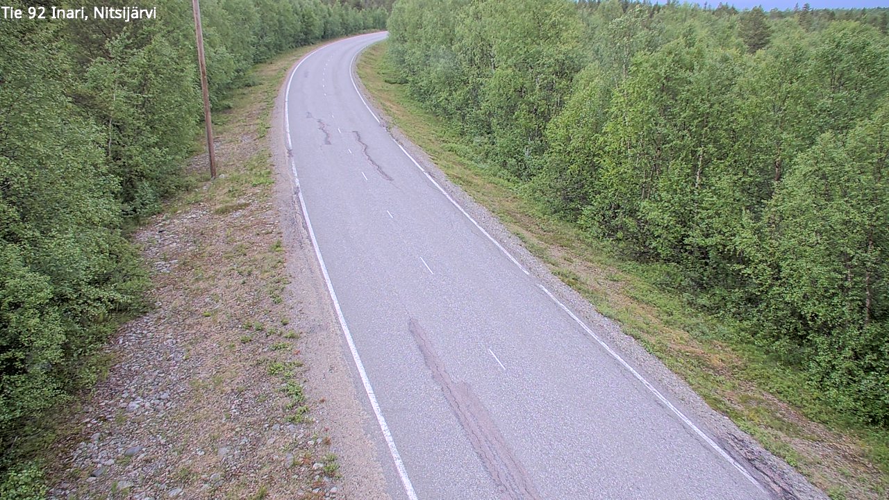 Kelikamerat Kuva Tie 92 Inari, Nitsijärvi, Inari, Lappi