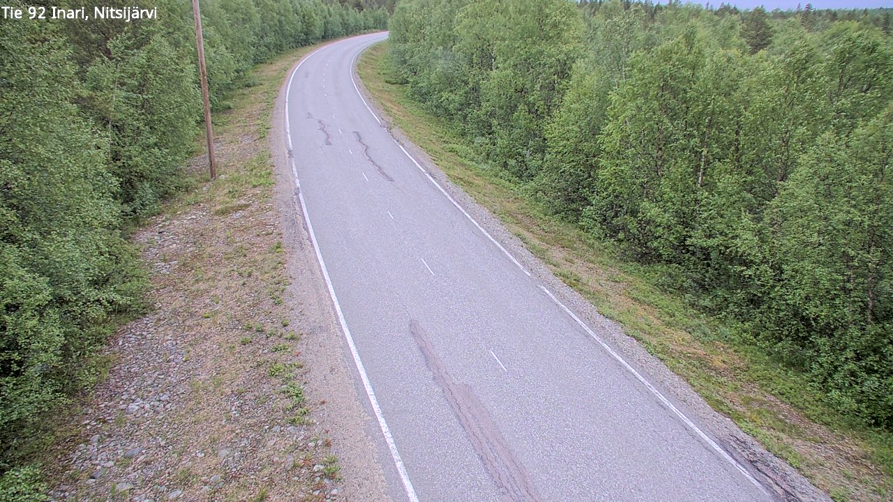 Kelikamerat Kuva Tie 92 Inari, Nitsijärvi, Inari, Lappi