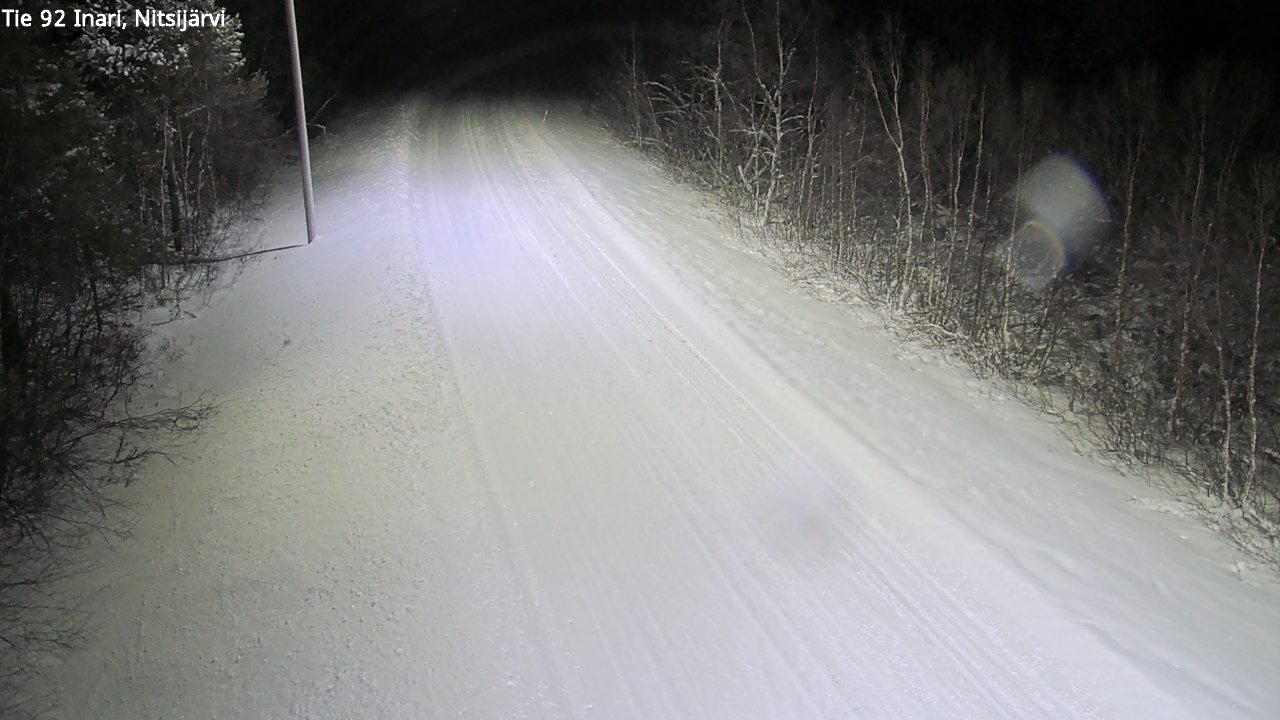 Weather Camera Image Road 92 Inari, Nitsijärvi, Inari, Lappi