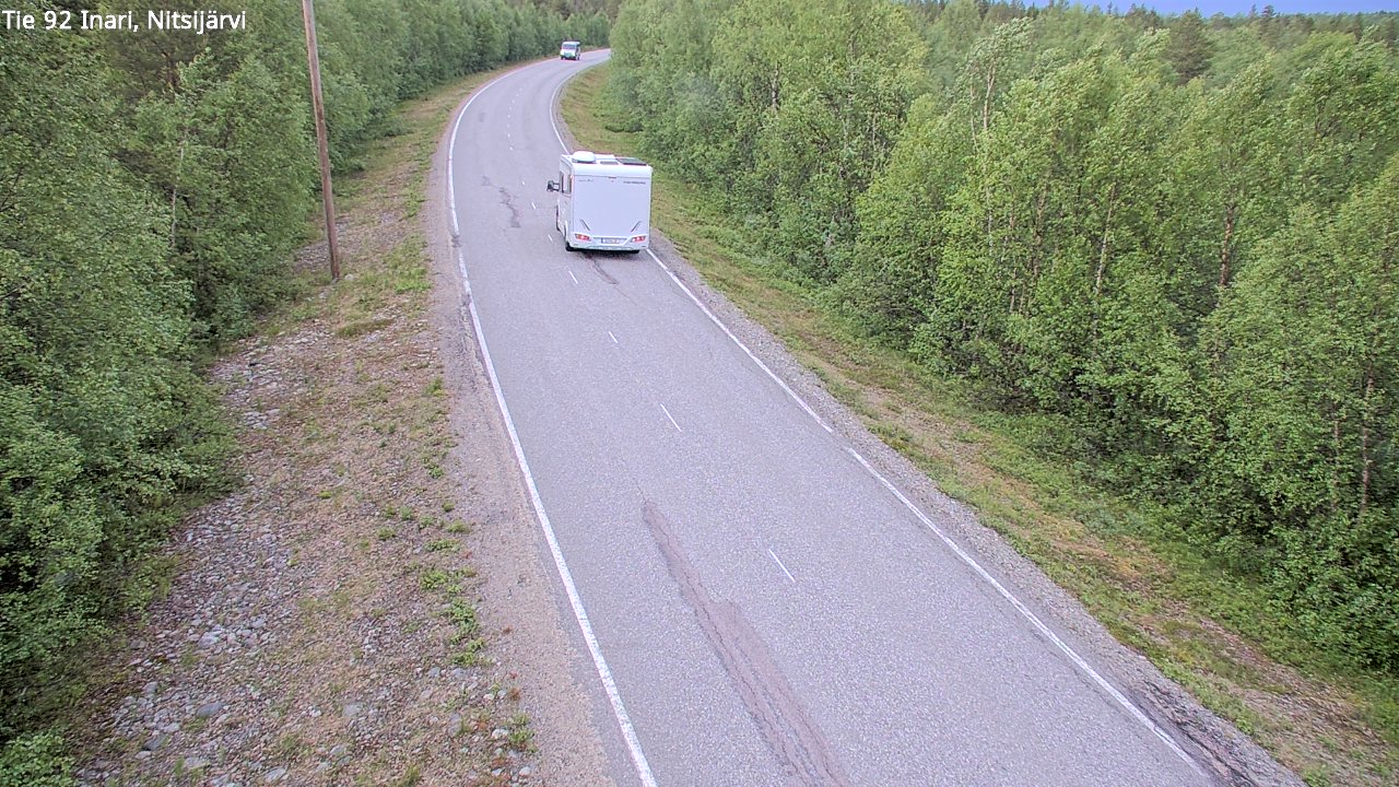 Kelikamerat Kuva Tie 92 Inari, Nitsijärvi, Inari, Lappi