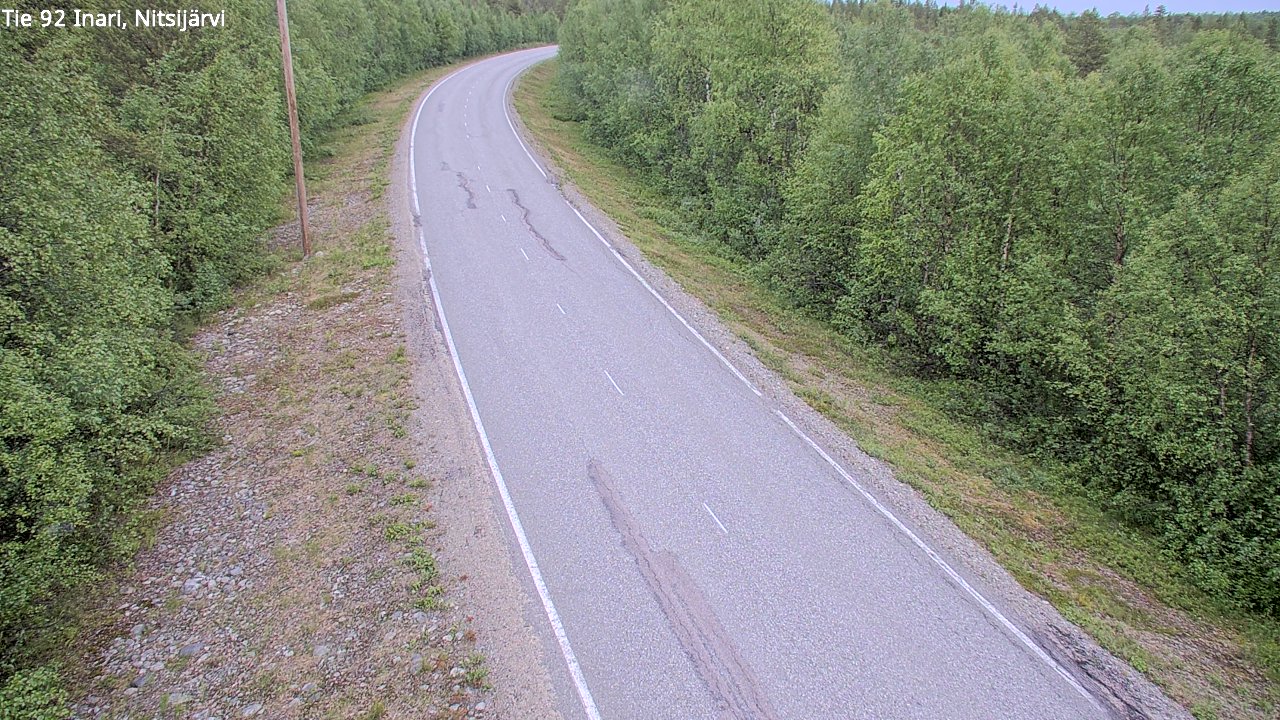 Kelikamerat Kuva Tie 92 Inari, Nitsijärvi, Inari, Lappi
