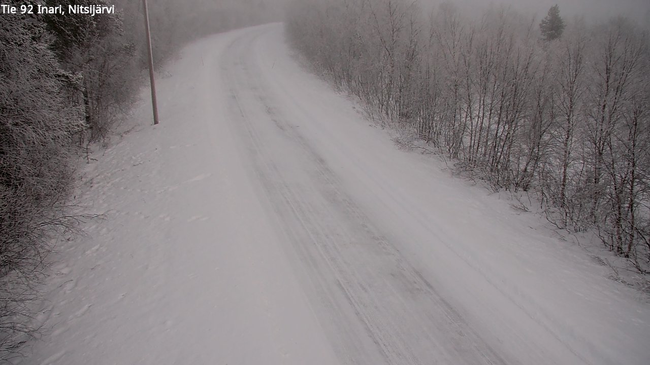 Kelikamerat Kuva Tie 92 Inari, Nitsijärvi, Inari, Lappi