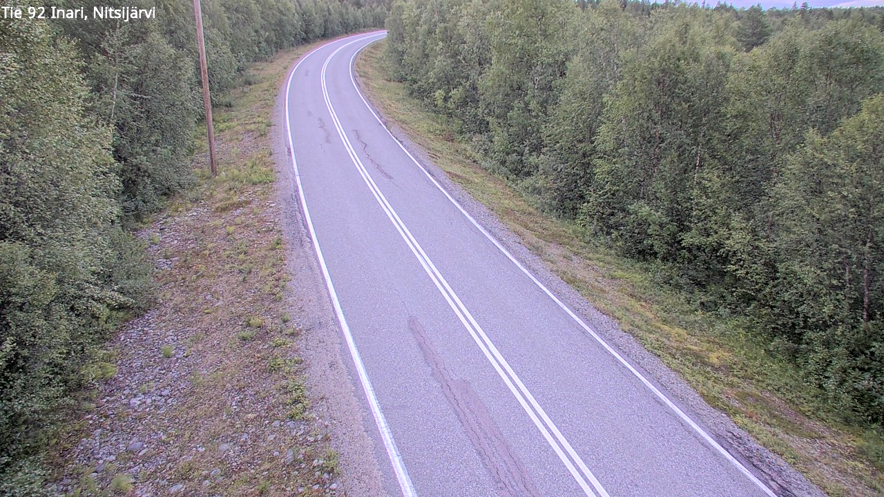 Kelikamerat Kuva Tie 92 Inari, Nitsijärvi, Inari, Lappi