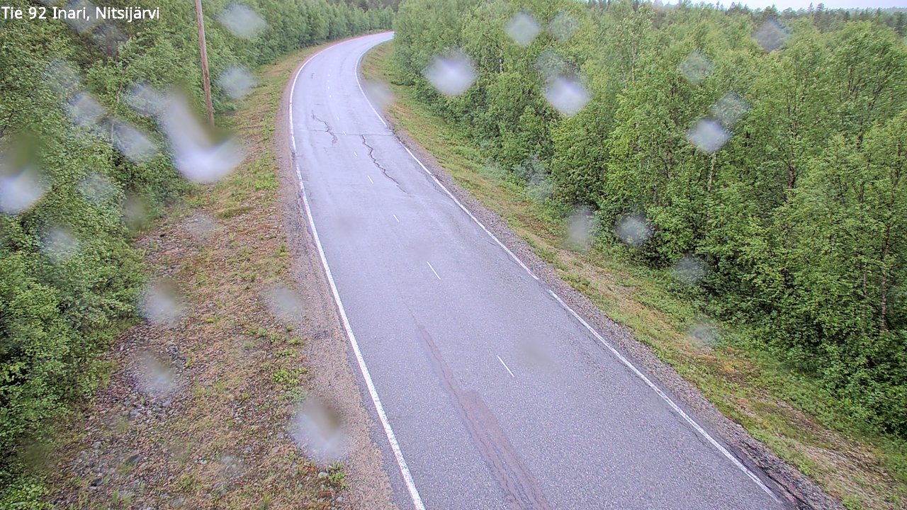 Weather Camera Image Väg 92 Enare, Nitsijärvi, Inari, Lappi