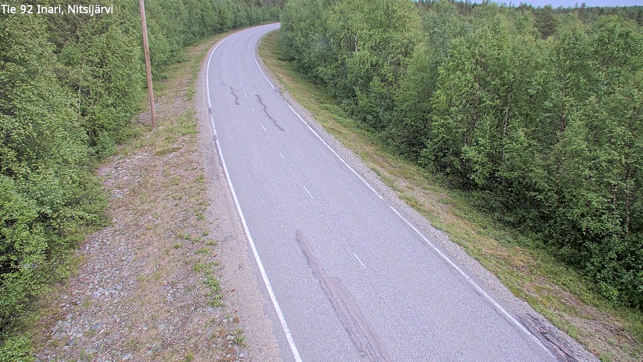 Kelikamerat Kuva Tie 92 Inari, Nitsijärvi, Inari, Lappi