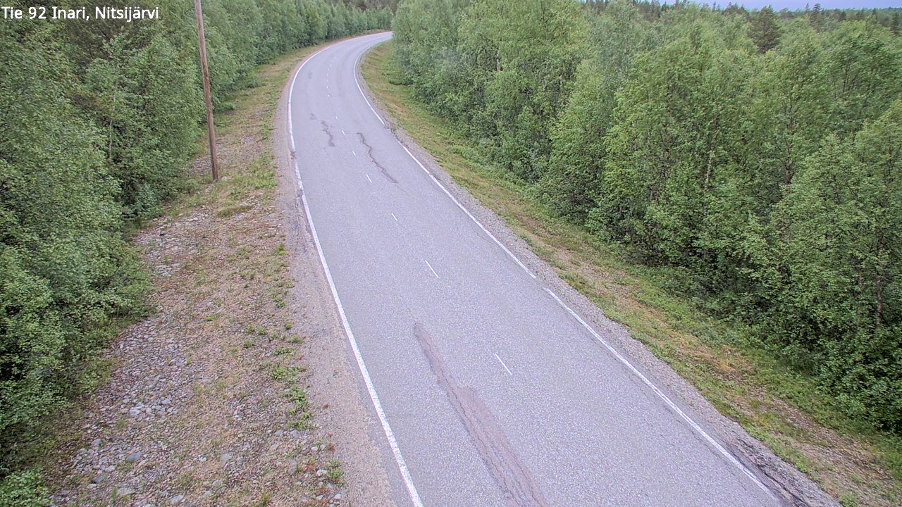 Kelikamerat Kuva Tie 92 Inari, Nitsijärvi, Inari, Lappi