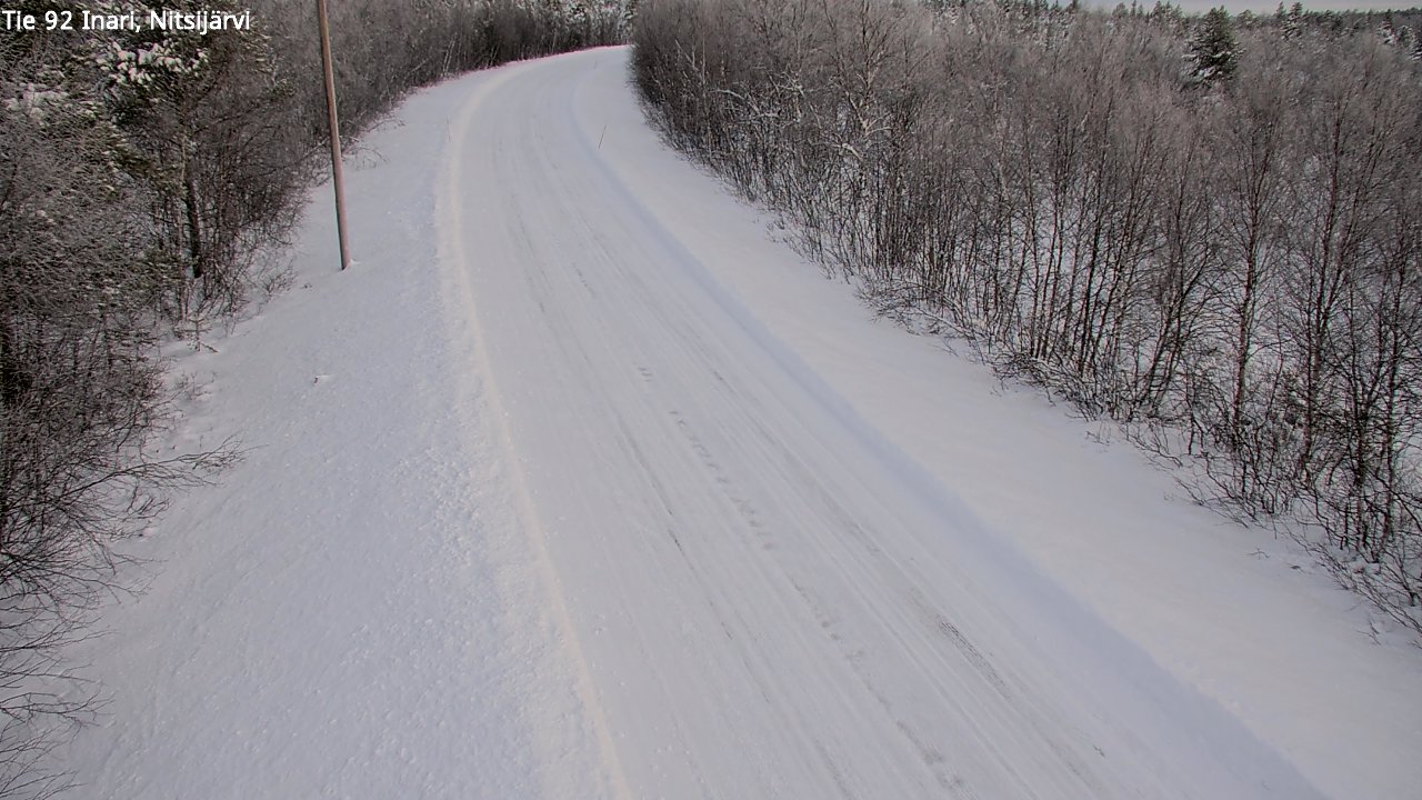 Weather Camera Image Road 92 Inari, Nitsijärvi, Inari, Lappi