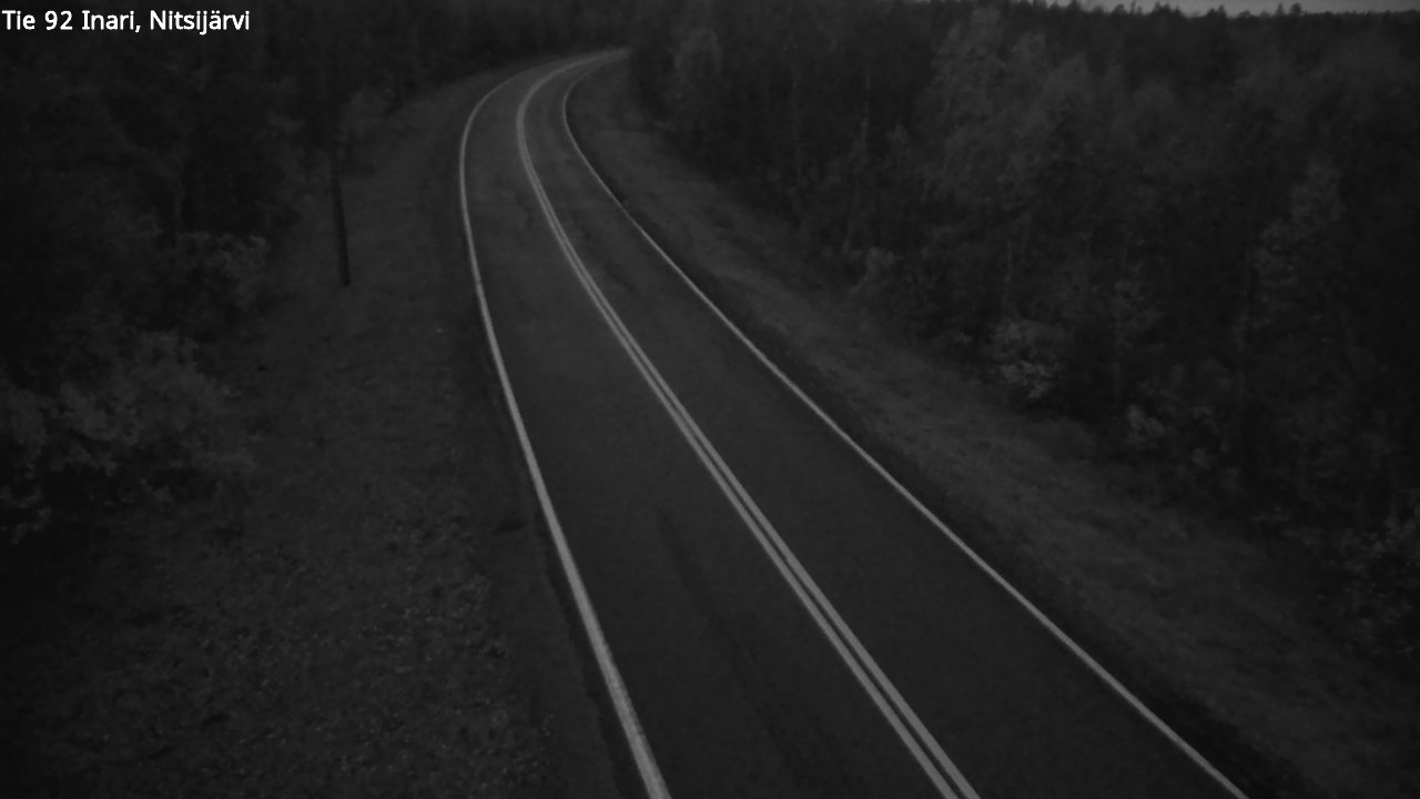Kelikamerat Kuva Tie 92 Inari, Nitsijärvi, Inari, Lappi