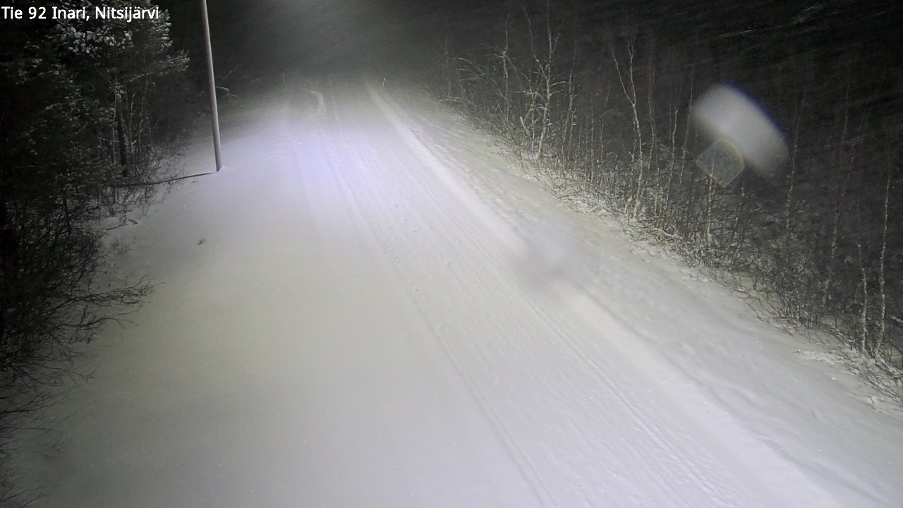 Weather Camera Image Road 92 Inari, Nitsijärvi, Inari, Lappi