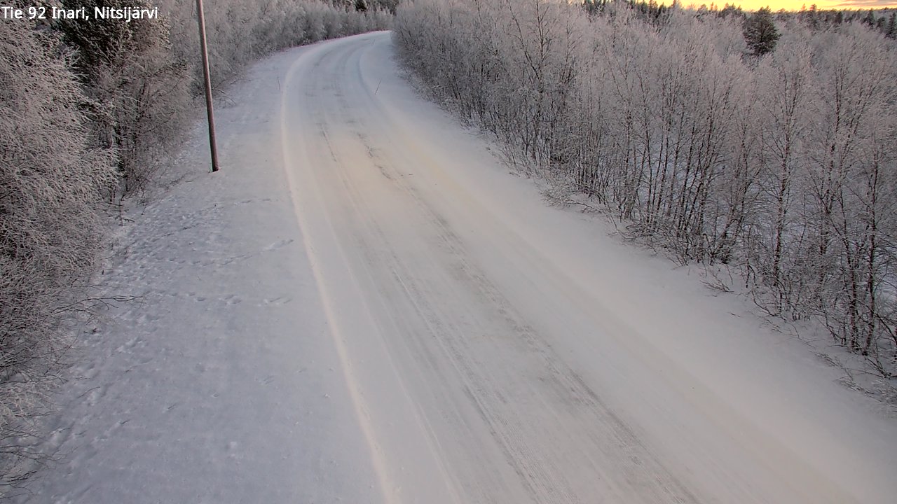 Kelikamerat Kuva Tie 92 Inari, Nitsijärvi, Inari, Lappi