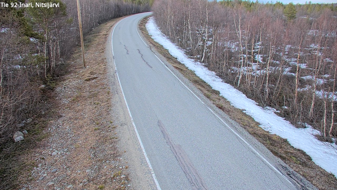 Kelikamerat Kuva Tie 92 Inari, Nitsijärvi, Inari, Lappi