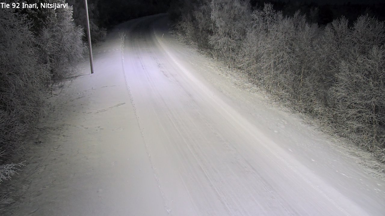 Kelikamerat Kuva Tie 92 Inari, Nitsijärvi, Inari, Lappi