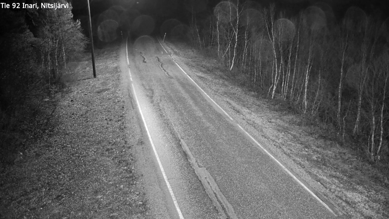 Kelikamerat Kuva Tie 92 Inari, Nitsijärvi, Inari, Lappi