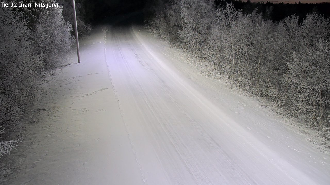 Kelikamerat Kuva Tie 92 Inari, Nitsijärvi, Inari, Lappi