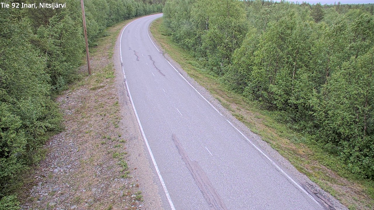 Kelikamerat Kuva Tie 92 Inari, Nitsijärvi, Inari, Lappi