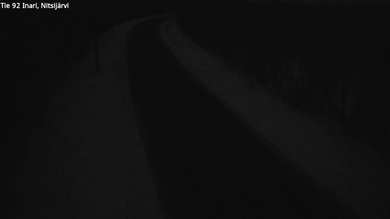Weather Camera Image Road 92 Inari, Nitsijärvi, Inari, Lappi