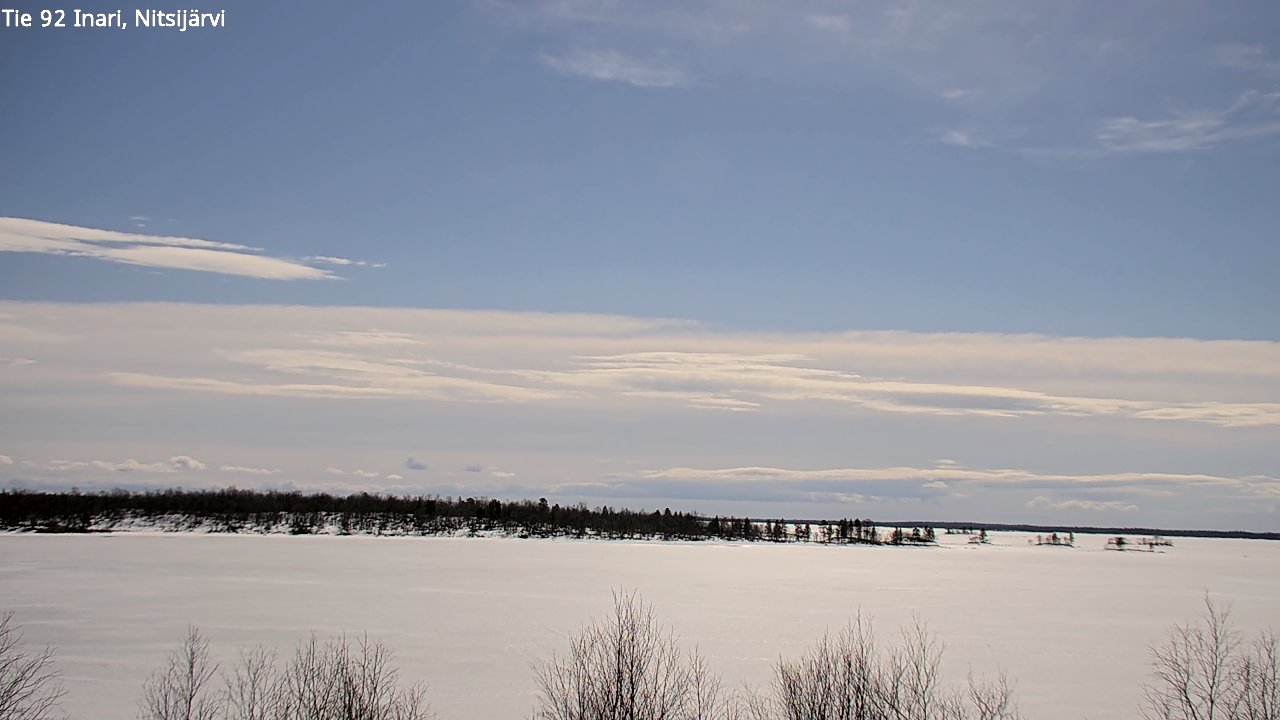 Weather Camera Image Väg 92 Enare, Nitsijärvi, Inari, Lappi