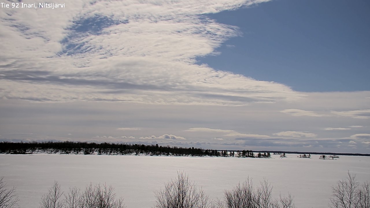 Weather Camera Image Väg 92 Enare, Nitsijärvi, Inari, Lappi