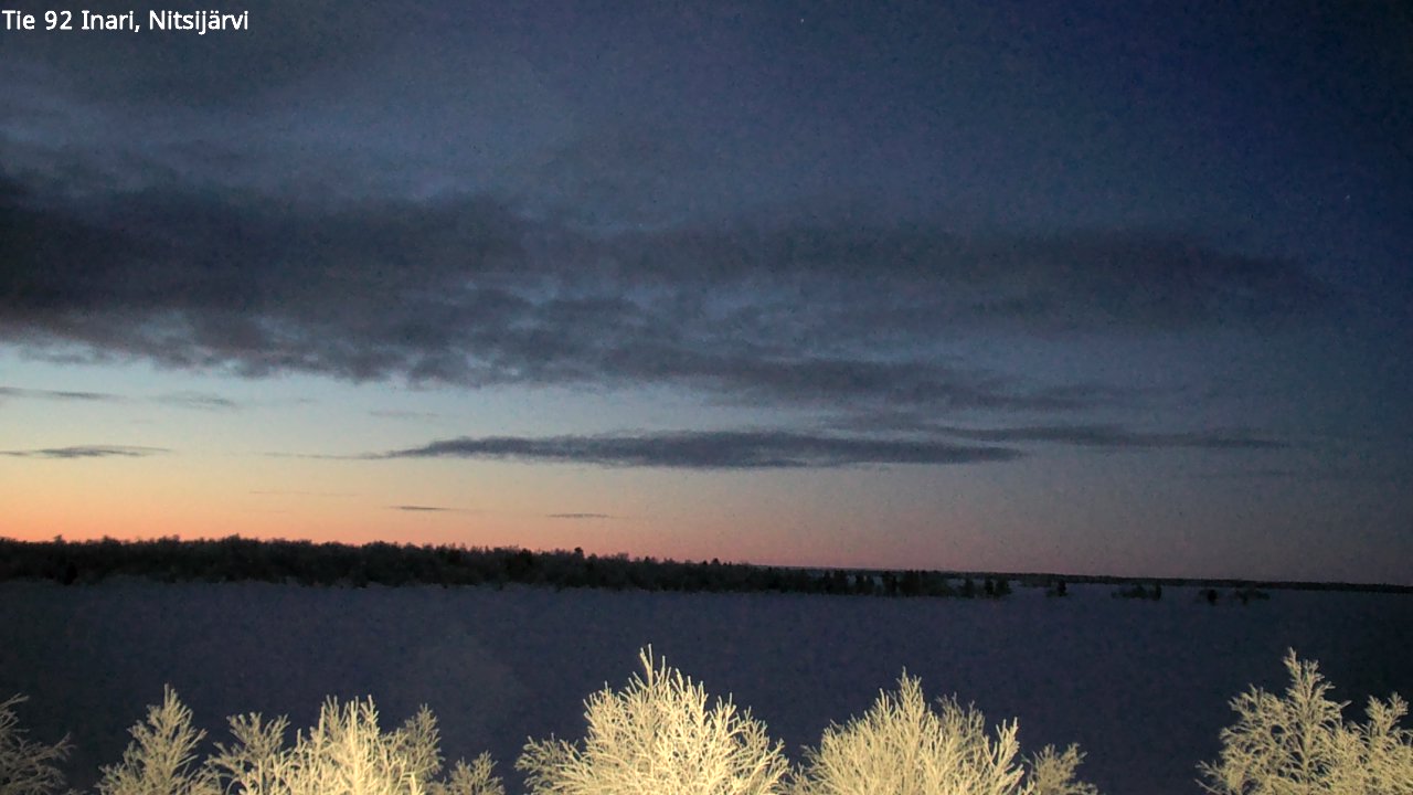 Kelikamerat Kuva Tie 92 Inari, Nitsijärvi, Inari, Lappi