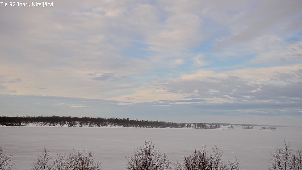 Weather Camera Image Väg 92 Enare, Nitsijärvi, Inari, Lappi