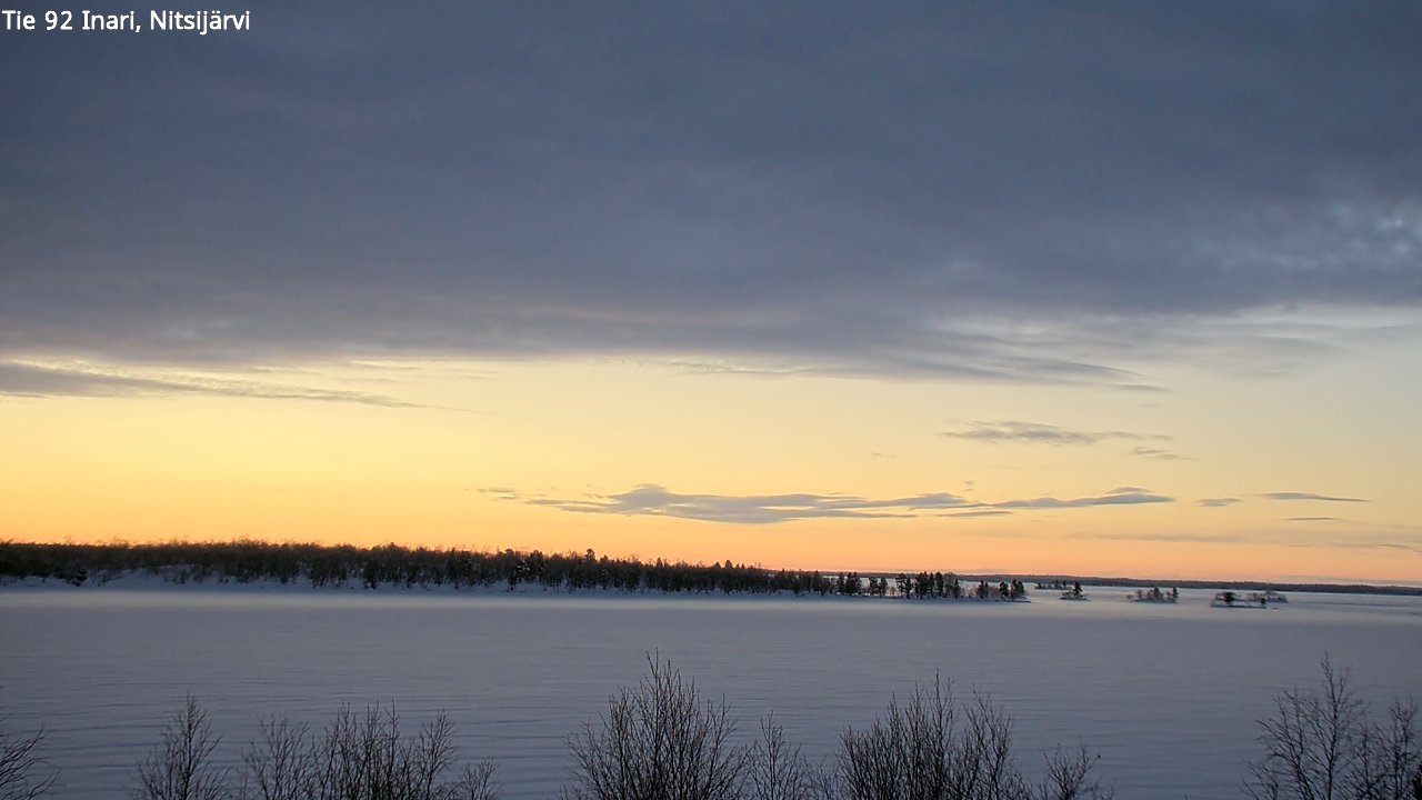 Weather Camera Image Road 92 Inari, Nitsijärvi, Inari, Lappi
