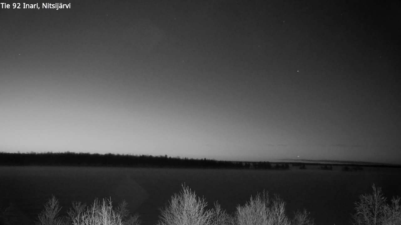 Weather Camera Image Road 92 Inari, Nitsijärvi, Inari, Lappi