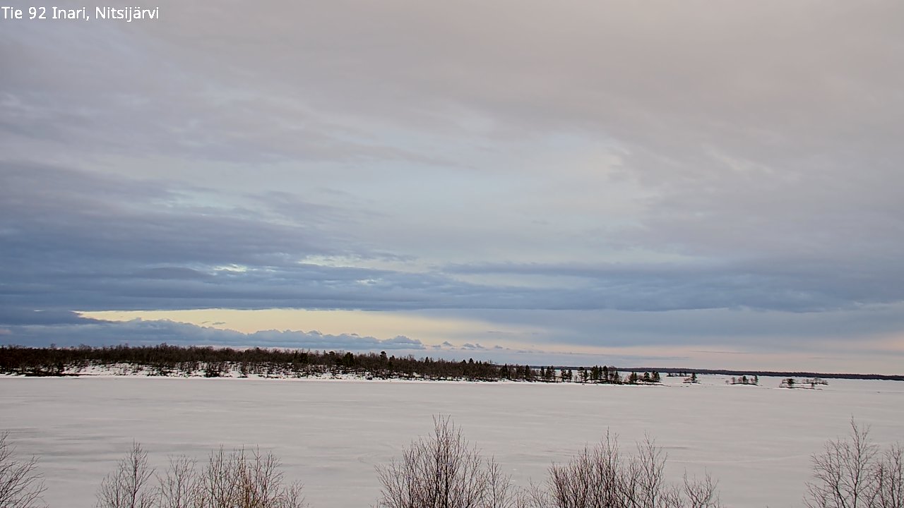 Weather Camera Image Väg 92 Enare, Nitsijärvi, Inari, Lappi