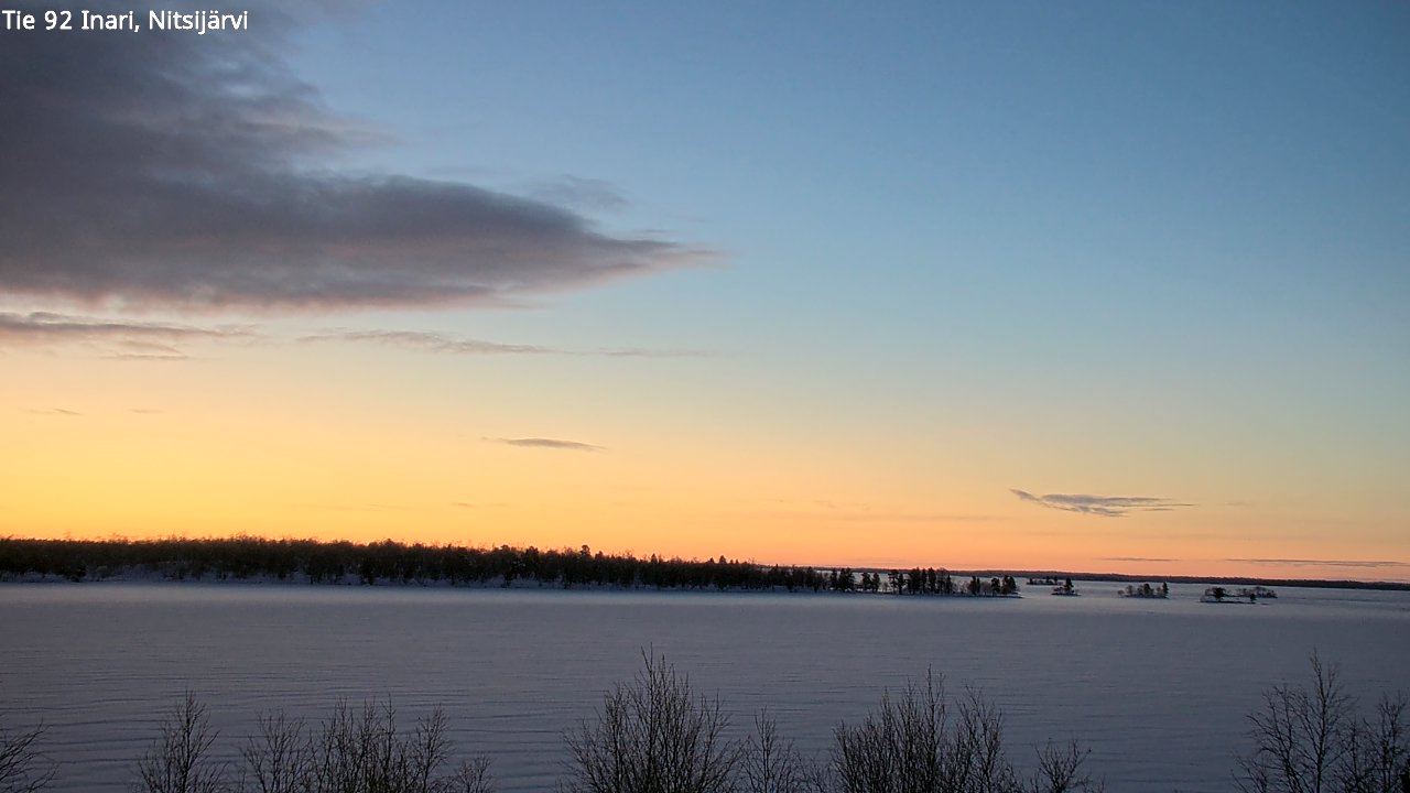 Weather Camera Image Road 92 Inari, Nitsijärvi, Inari, Lappi