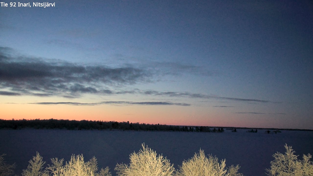 Kelikamerat Kuva Tie 92 Inari, Nitsijärvi, Inari, Lappi