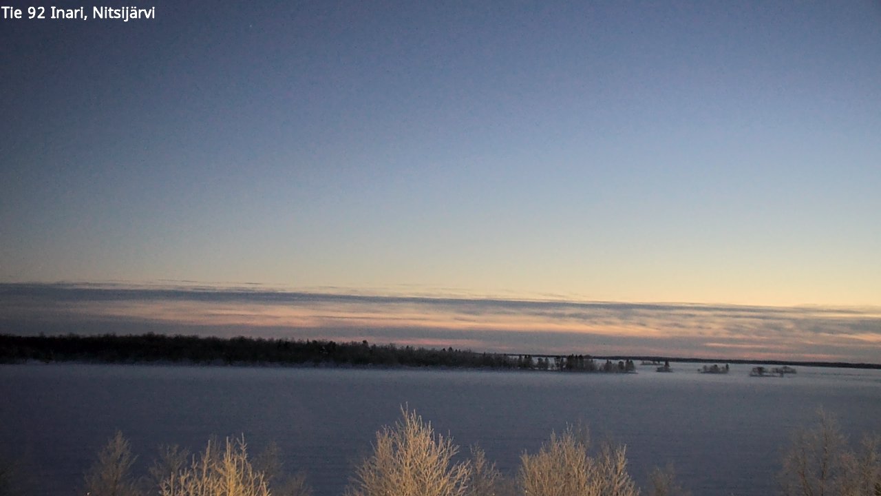 Weather Camera Image Road 92 Inari, Nitsijärvi, Inari, Lappi