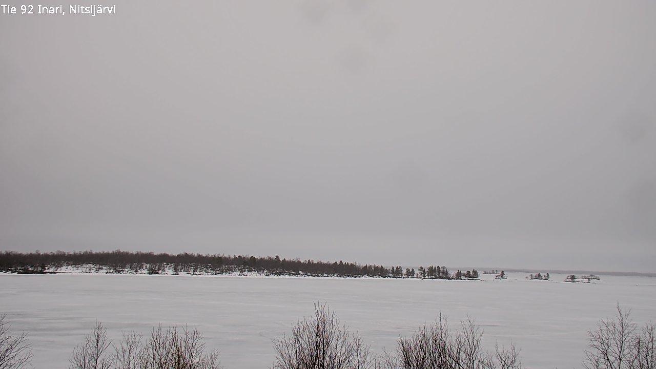 Weather Camera Image Road 92 Inari, Nitsijärvi, Inari, Lappi