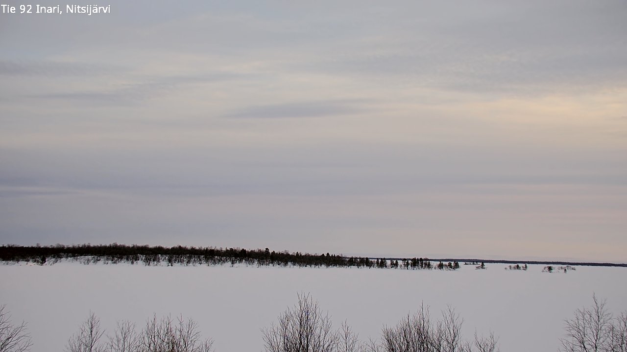 Kelikamerat Kuva Tie 92 Inari, Nitsijärvi, Inari, Lappi