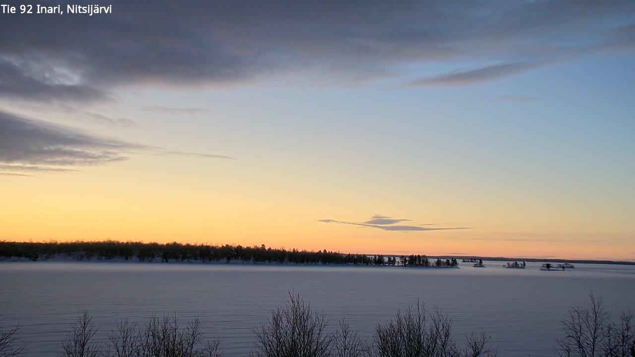 Weather Camera Image Road 92 Inari, Nitsijärvi, Inari, Lappi