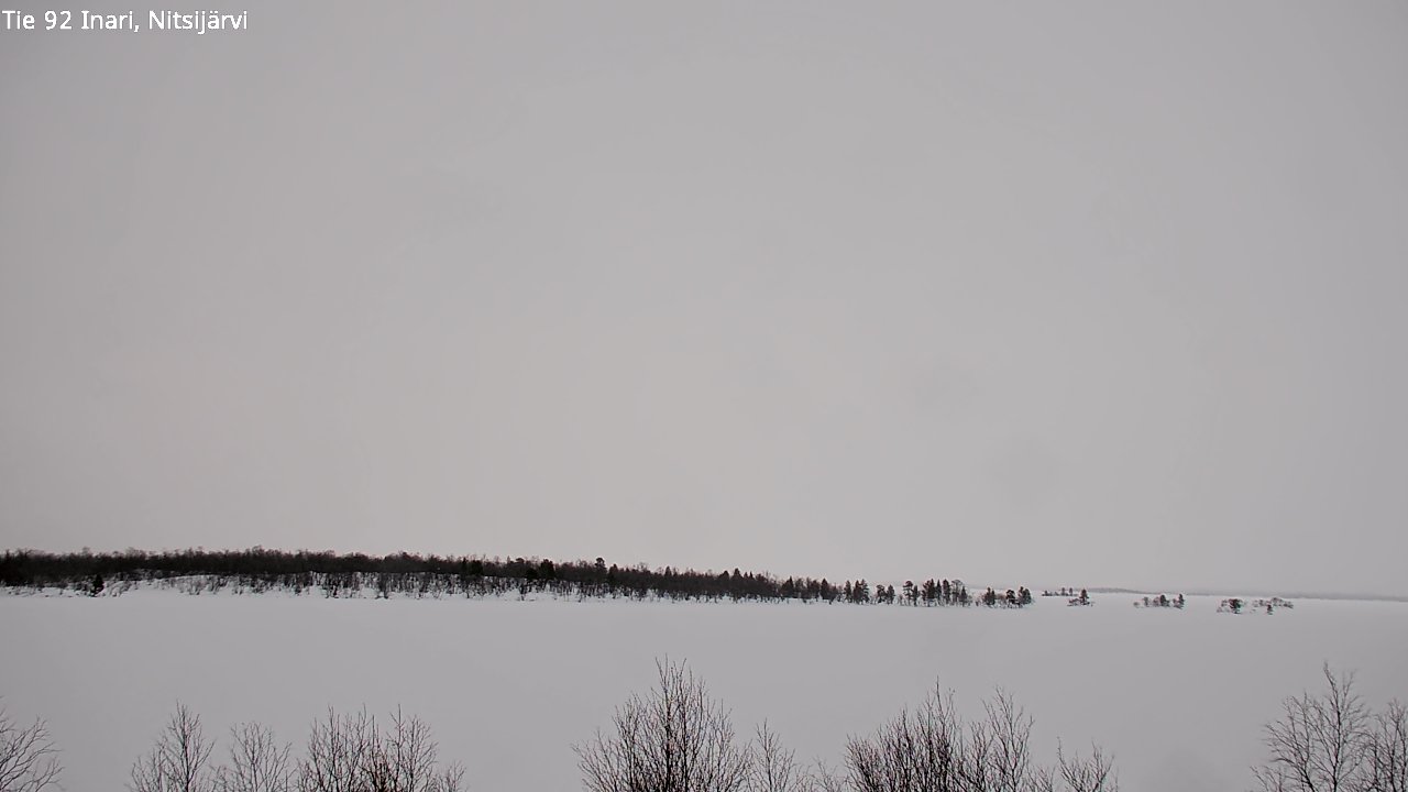 Weather Camera Image Road 92 Inari, Nitsijärvi, Inari, Lappi