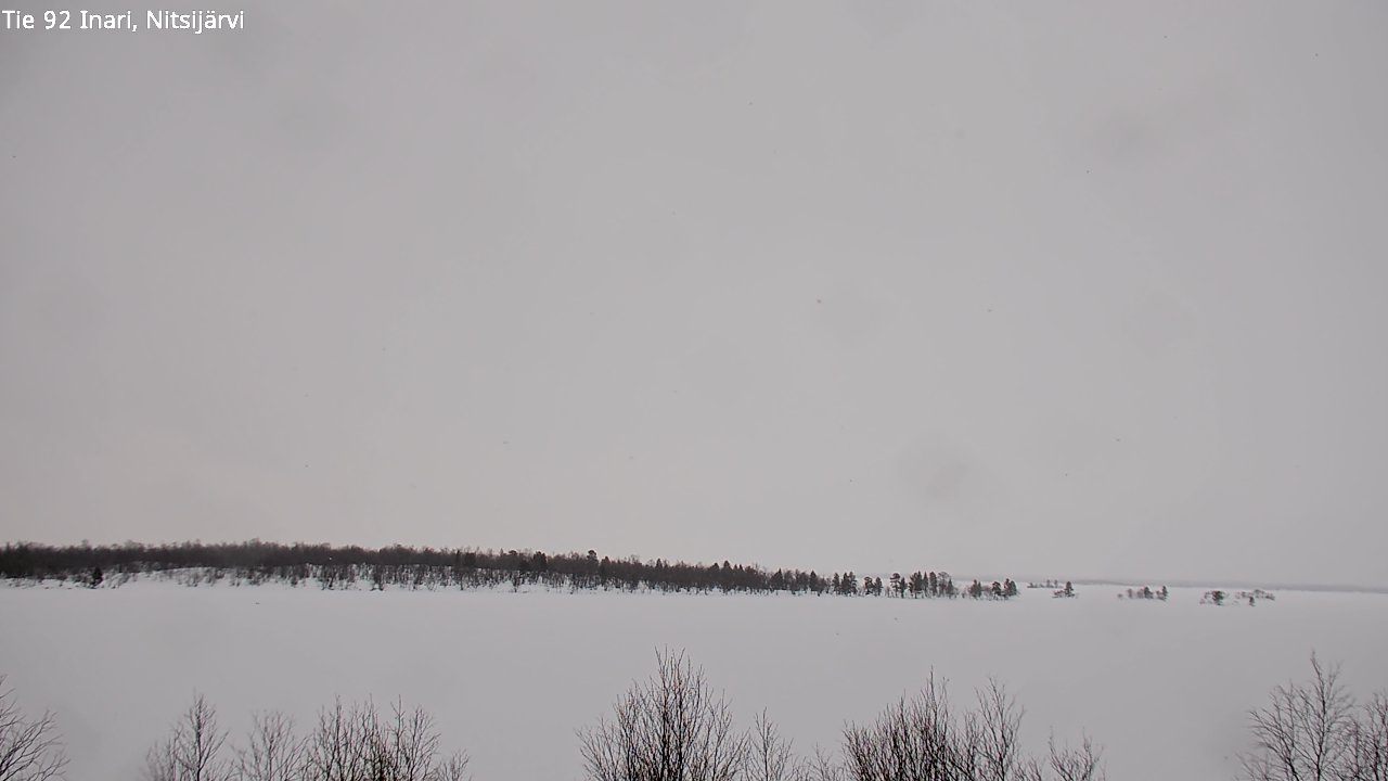 Weather Camera Image Road 92 Inari, Nitsijärvi, Inari, Lappi