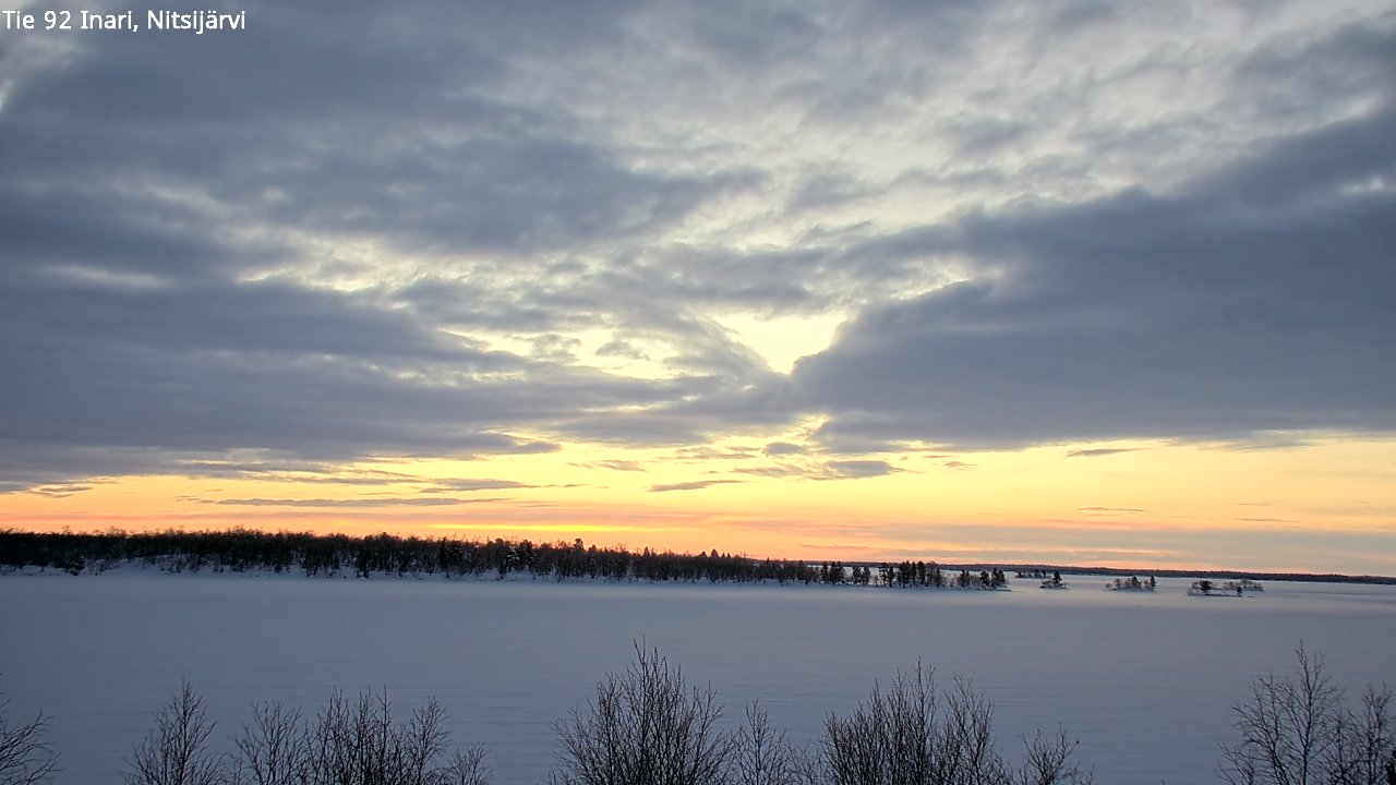 Weather Camera Image Road 92 Inari, Nitsijärvi, Inari, Lappi