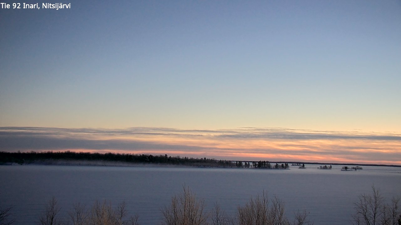 Weather Camera Image Road 92 Inari, Nitsijärvi, Inari, Lappi
