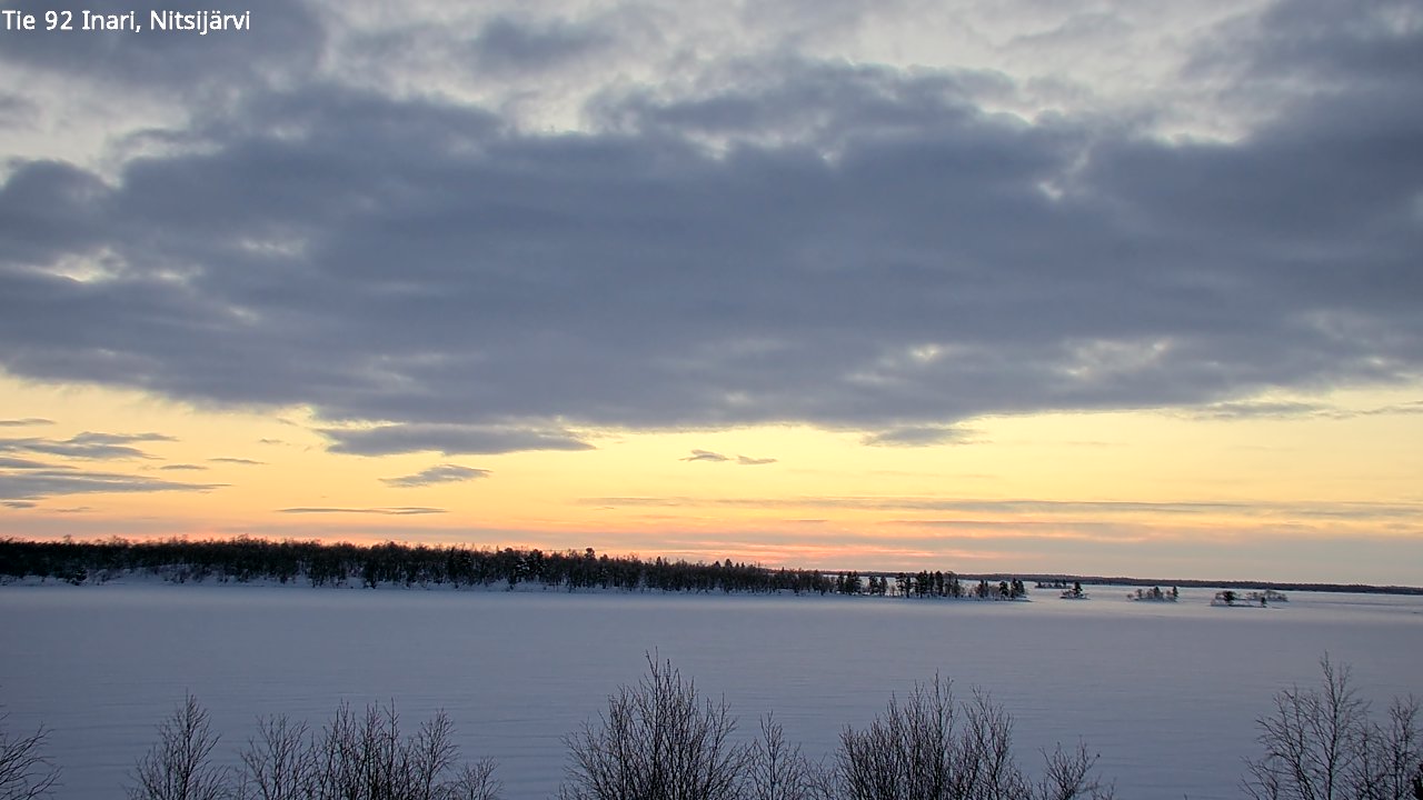 Weather Camera Image Road 92 Inari, Nitsijärvi, Inari, Lappi