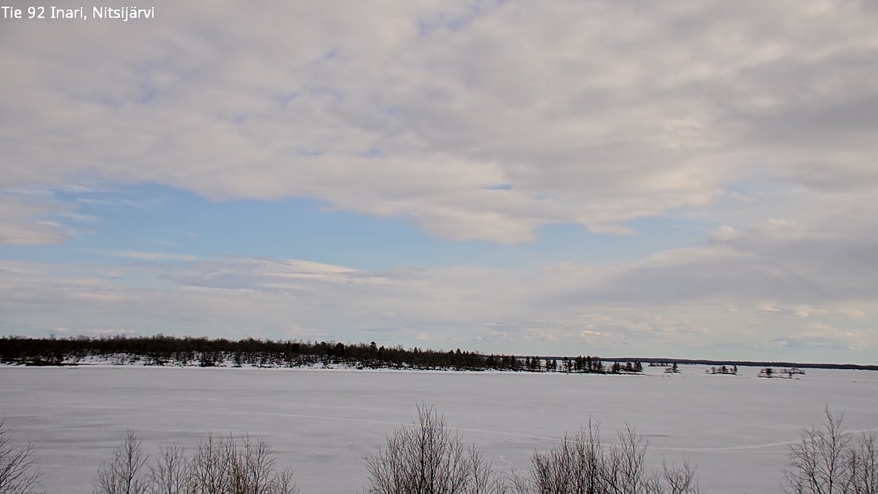 Weather Camera Image Väg 92 Enare, Nitsijärvi, Inari, Lappi