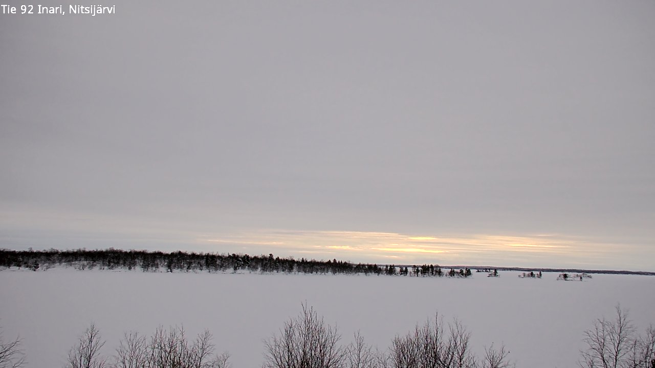 Kelikamerat Kuva Tie 92 Inari, Nitsijärvi, Inari, Lappi