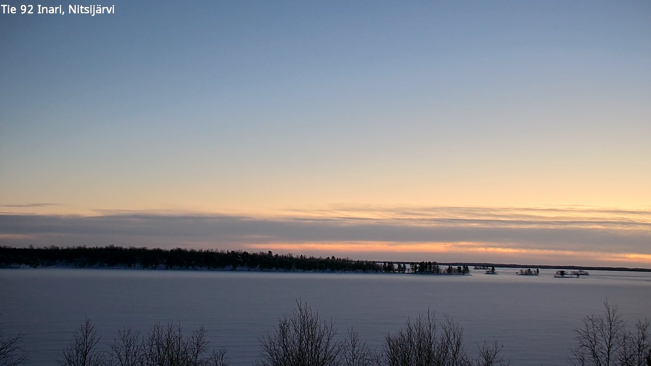 Weather Camera Image Road 92 Inari, Nitsijärvi, Inari, Lappi