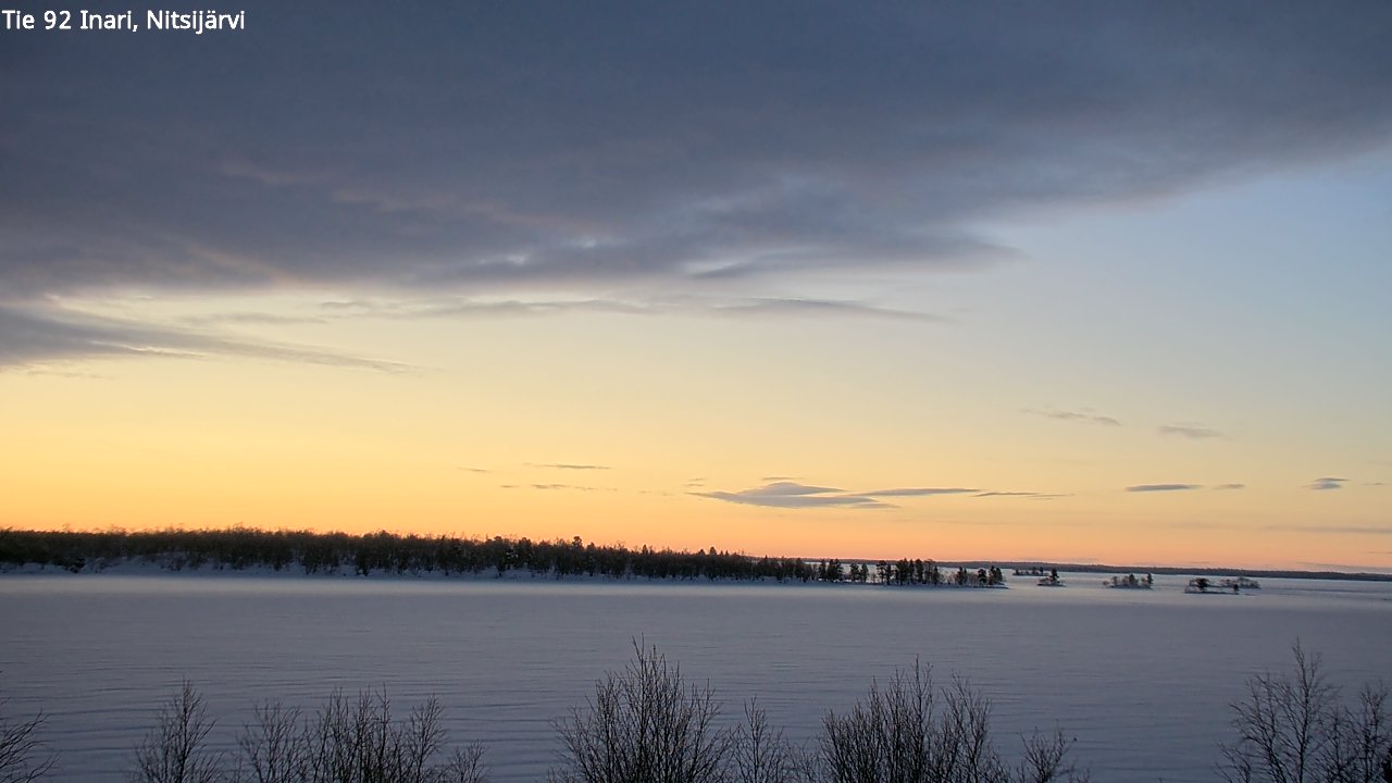 Weather Camera Image Road 92 Inari, Nitsijärvi, Inari, Lappi