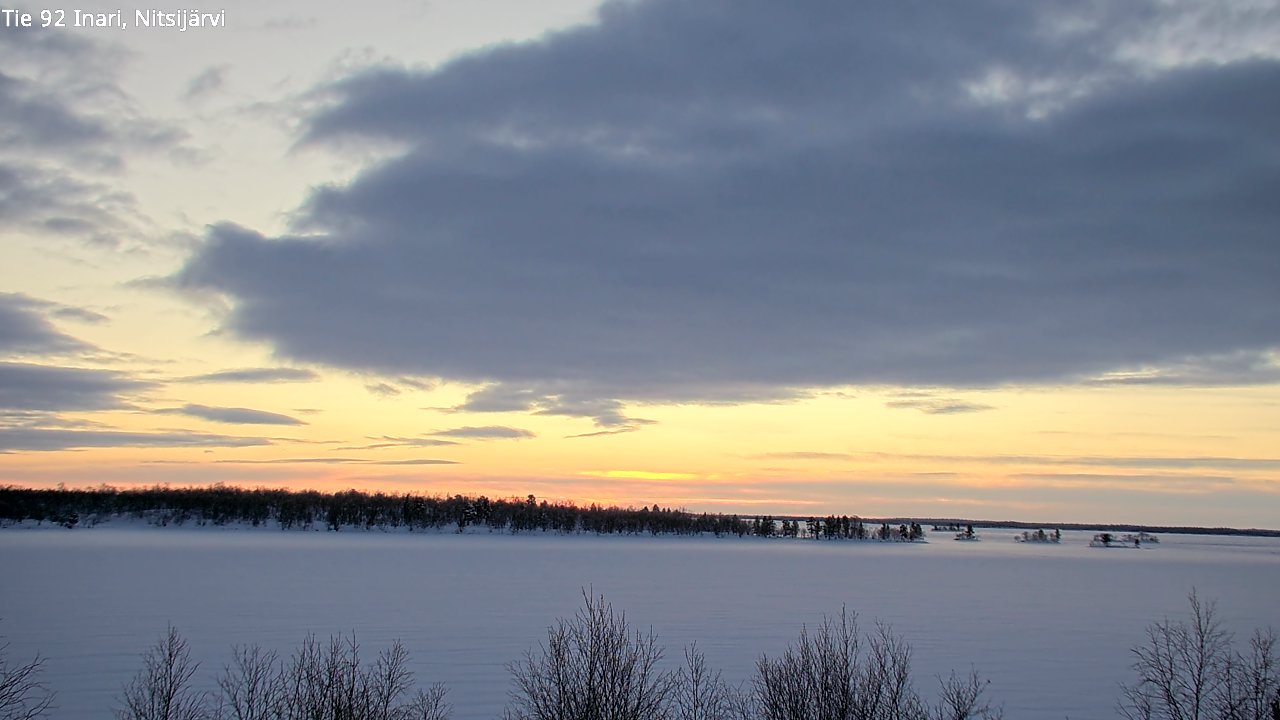 Weather Camera Image Road 92 Inari, Nitsijärvi, Inari, Lappi