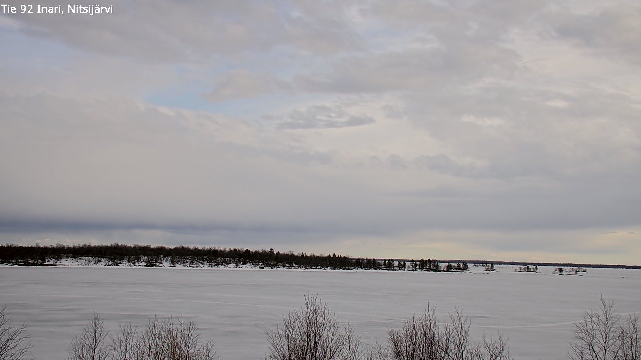 Weather Camera Image Väg 92 Enare, Nitsijärvi, Inari, Lappi