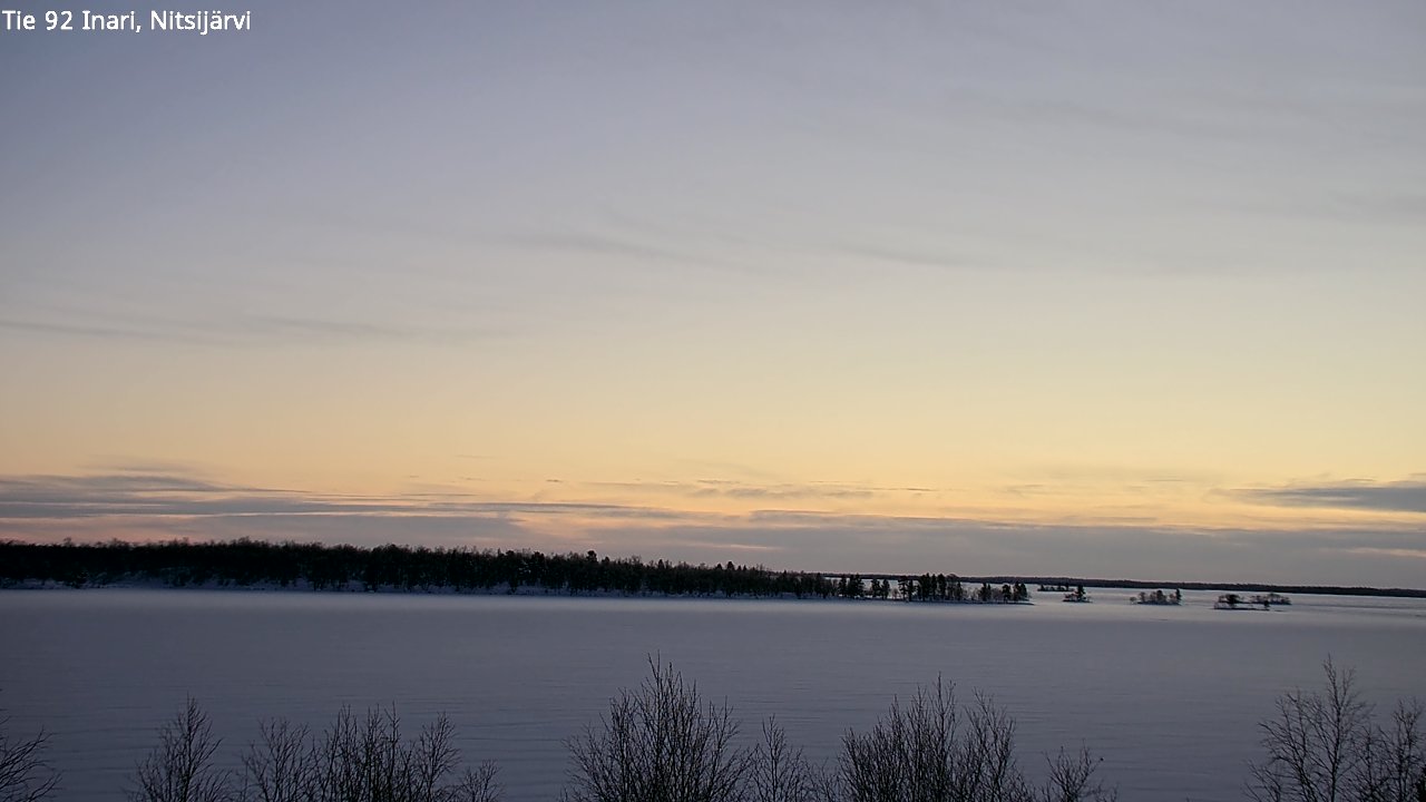 Weather Camera Image Road 92 Inari, Nitsijärvi, Inari, Lappi
